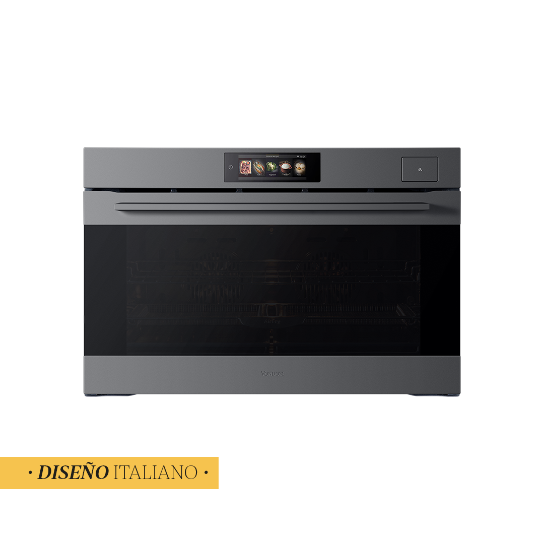 Horno Eléctrico Empotrable Con Cocción Vapor Profesional y Air Fry - 90 cm Ultra Capacidad 133L