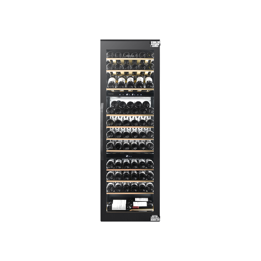 Cava de vinos panelable - Built In - Triple Temperatura para 71 botellas