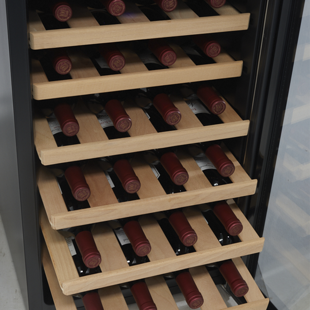 Cava de vinos para  28 botellas - Línea Acero