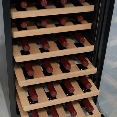Cava de vinos para  28 botellas - Línea Acero