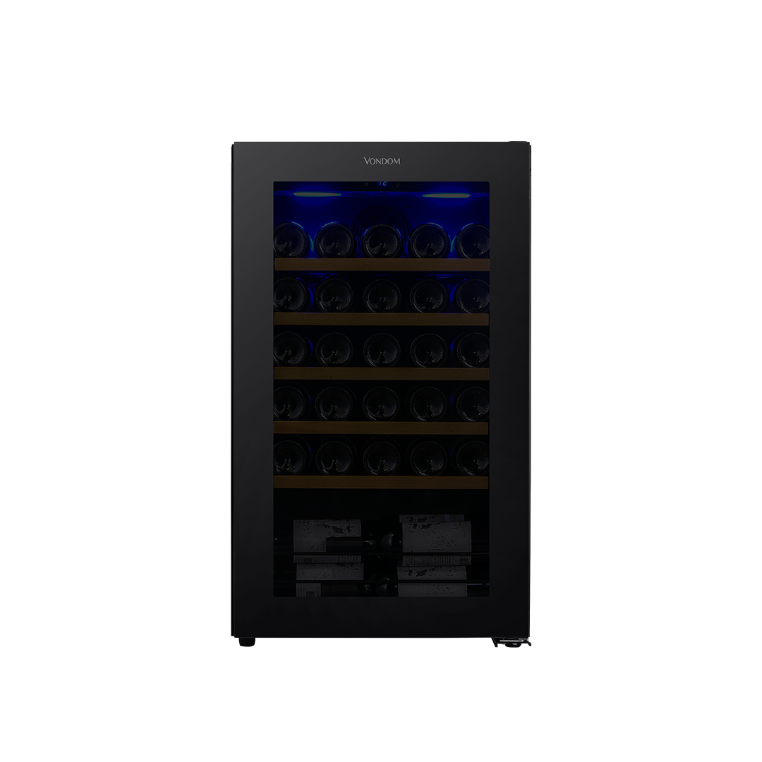 Cava de vinos para 33 botellas con motor compresor Simple Temperatura