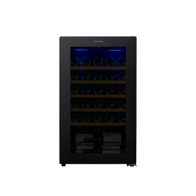 Cava de vinos para 33 botellas con motor compresor Simple Temperatura