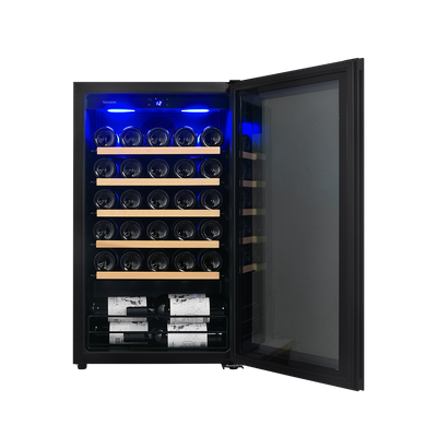Cava de vinos para 33 botellas con motor compresor Simple Temperatura