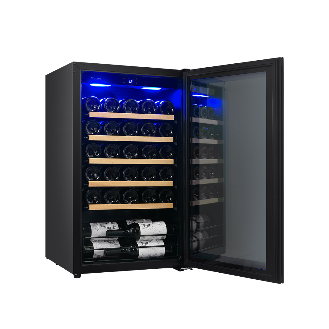Cava de vinos para 33 botellas con motor compresor Simple Temperatura