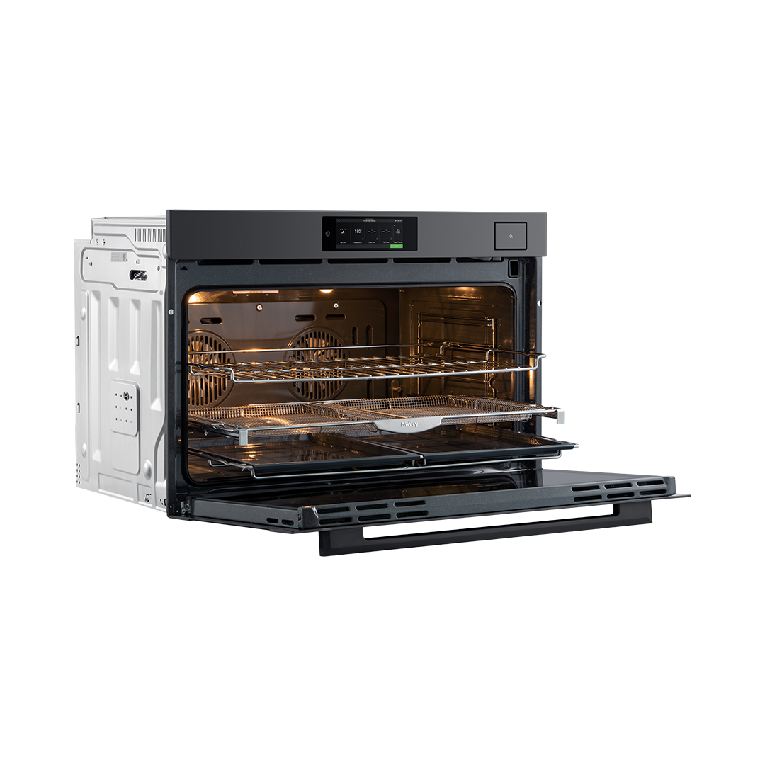 Horno Eléctrico Empotrable Con Cocción Vapor Profesional y Air Fry - 90 cm Ultra Capacidad 133L