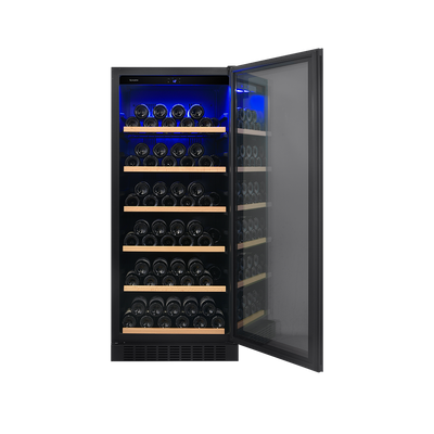 Cava de vinos para 107 botellas con motor compresor Simple Temperatura