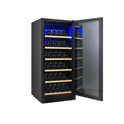 Cava de vinos para 107 botellas con motor compresor Simple Temperatura