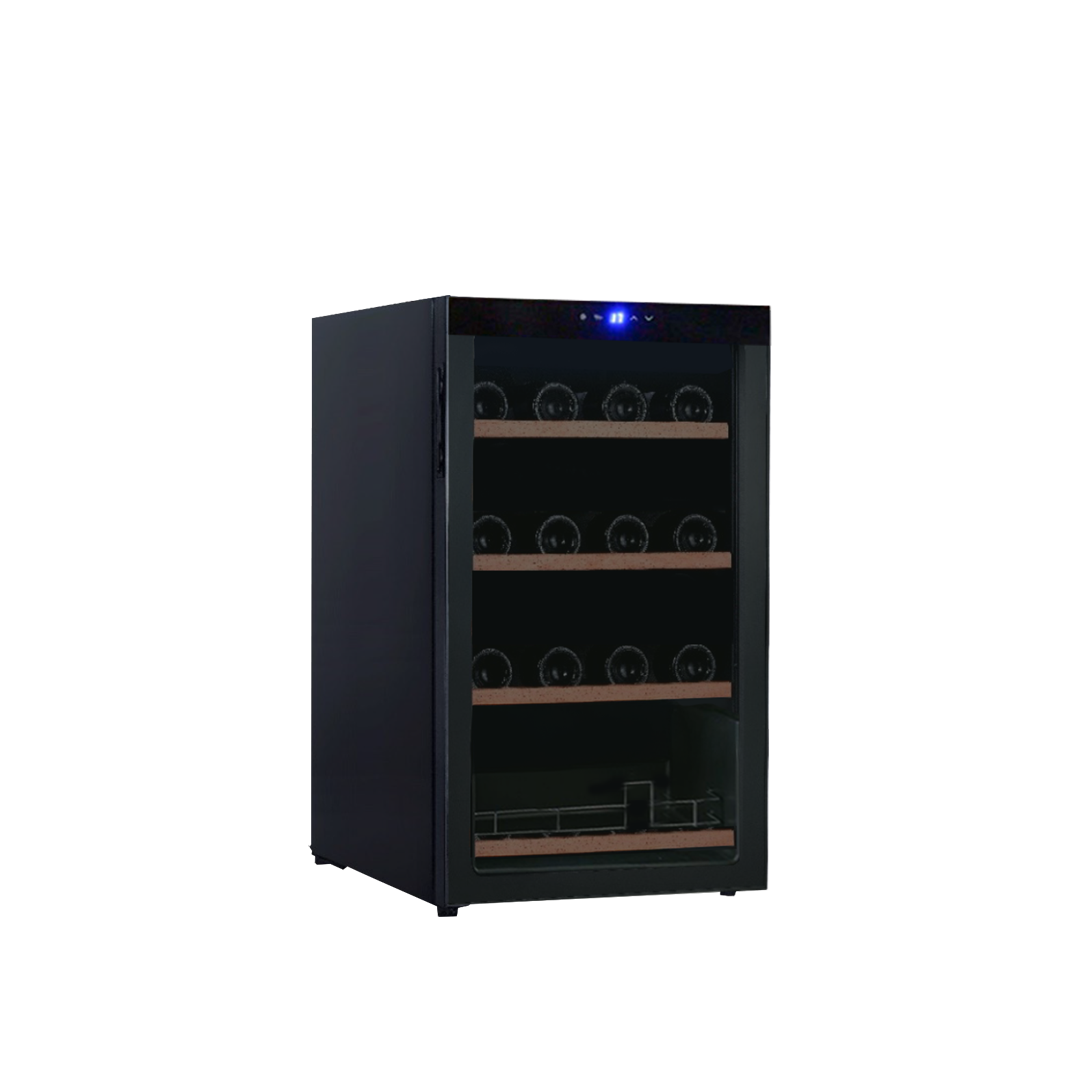 Cava de vinos para 34 botellas con Motor Compresor - Estantes de Madera