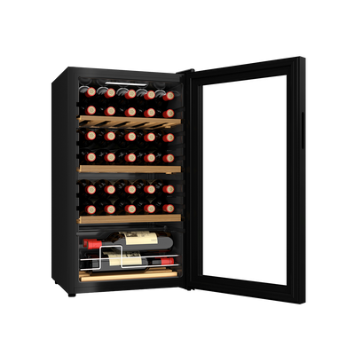 Cava de vinos para 34 botellas con Motor Compresor - Estantes de Madera