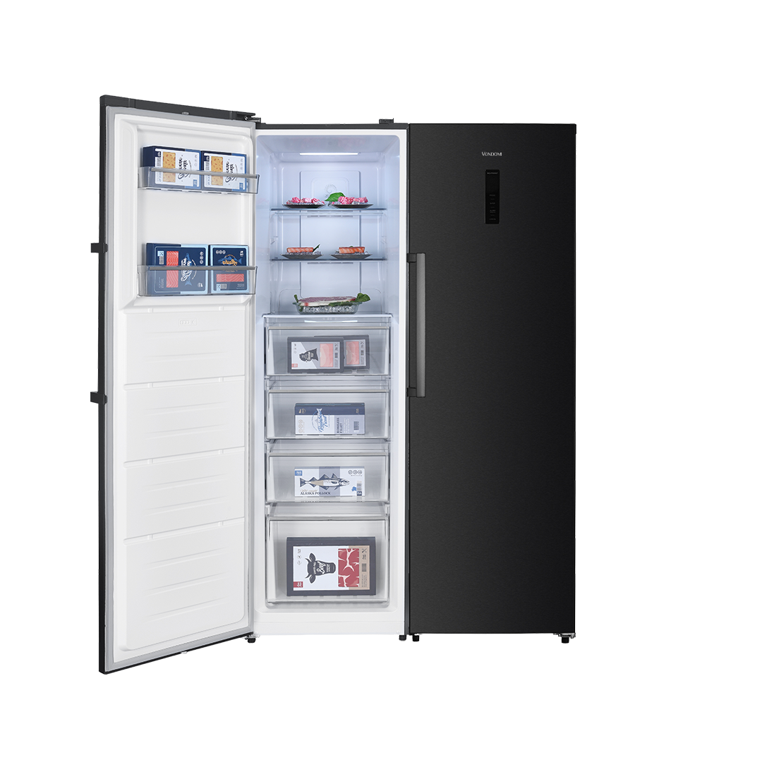 Heladera + Freezer Inverter No Frost - Acero Inoxidable Negro 695 L