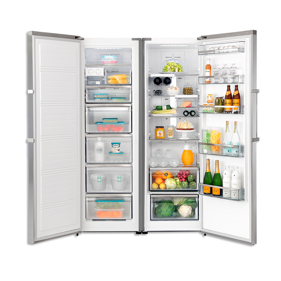 Heladera + Freezer No Frost - Acero Inoxidable 627 L