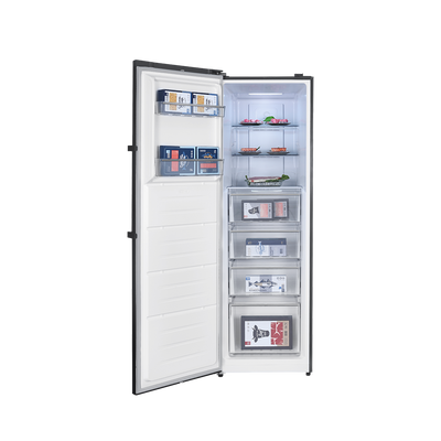 Freezer Vertical Inverter No Frost Acero Inoxidable Negro 307 L - Combinable con HEL388