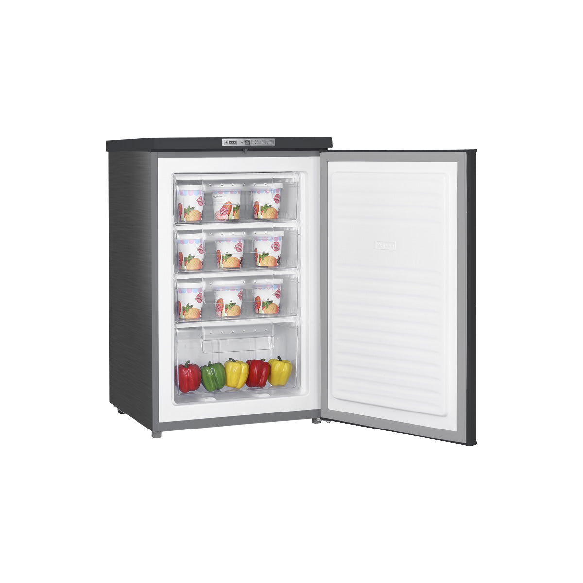 Freezer Vertical Bajo Mesada Display Digital - Acero Inoxidable 85 L