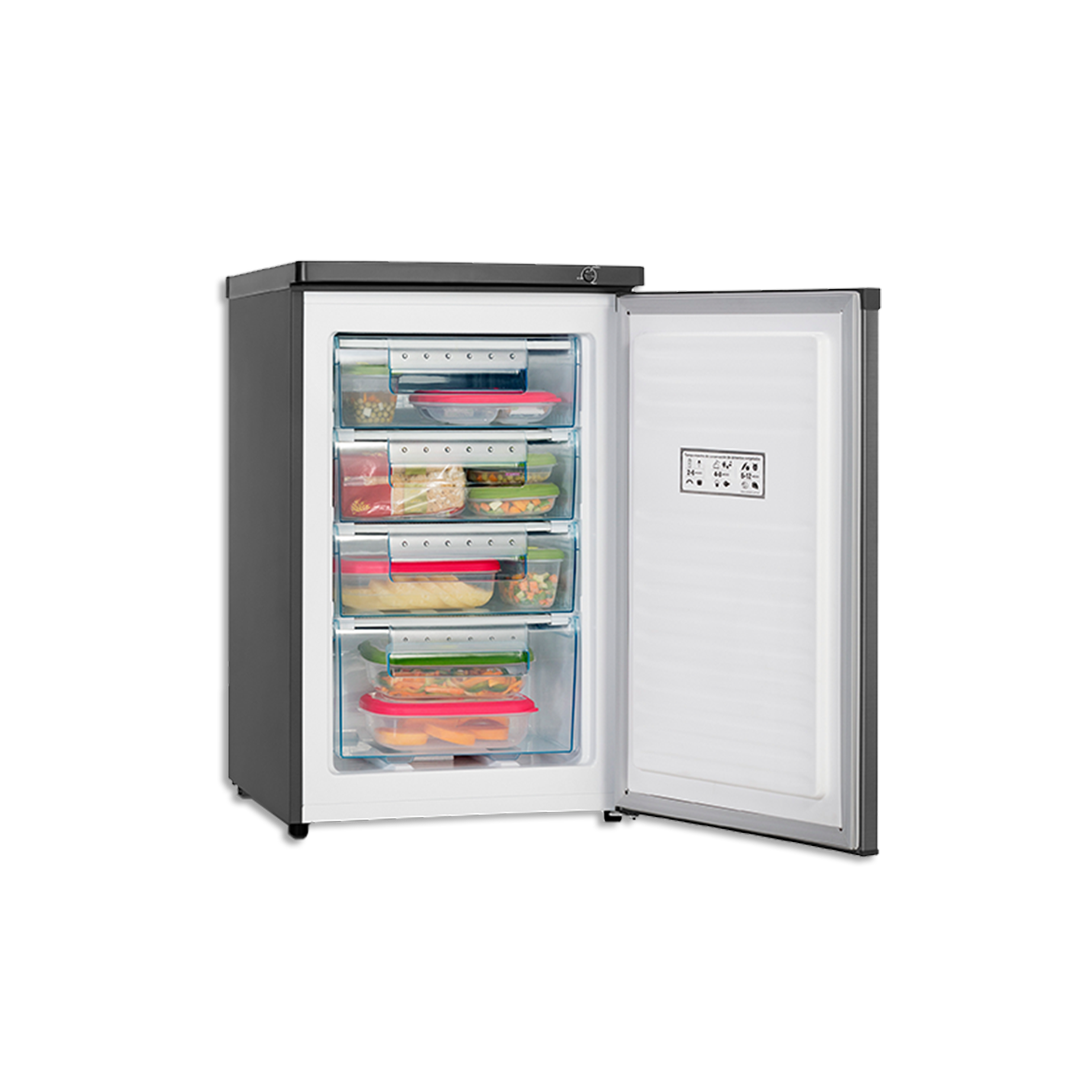 Freezer Vertical Bajo Mesada - Acero Inoxidable 85 L