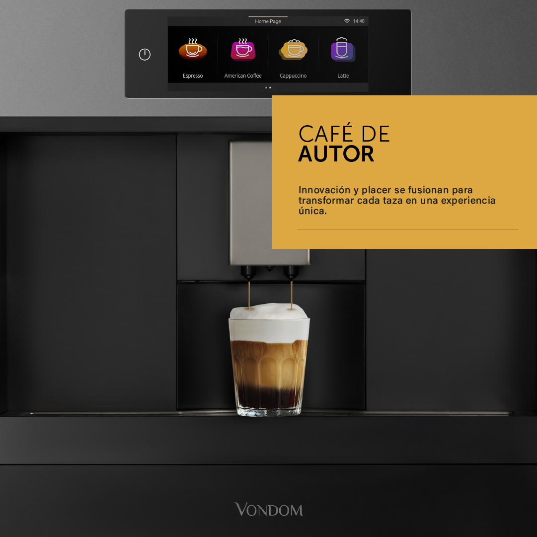 Cafetera Eléctrica Empotrable Con Pantalla TFT & WIFI - 60 cm