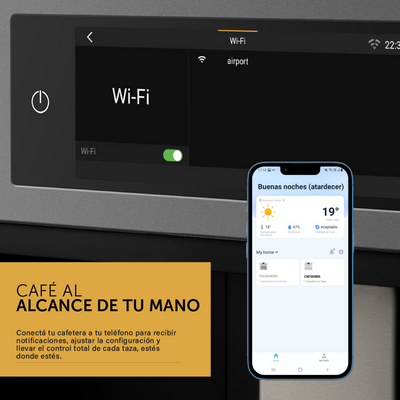 Cafetera Eléctrica Empotrable Con Pantalla TFT & WIFI - 60 cm