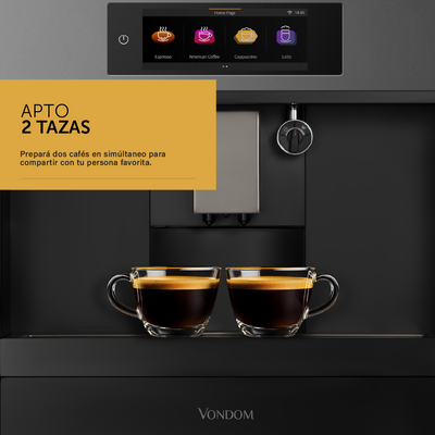 Cafetera Eléctrica Empotrable Con Pantalla TFT & WIFI - 60 cm