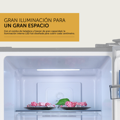 Freezer Vertical Inverter No Frost Acero Inoxidable Negro 307 L - Combinable con HEL388