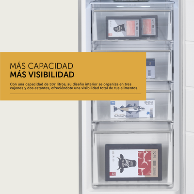 Heladera + Freezer Inverter No Frost - Acero Inoxidable Negro 695 L