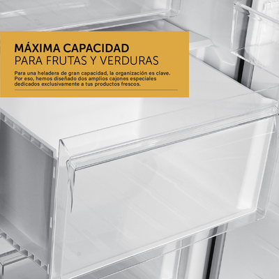 Heladera Inverter No Frost Acero Inoxidable Negro 388 L - Combinable con FR307