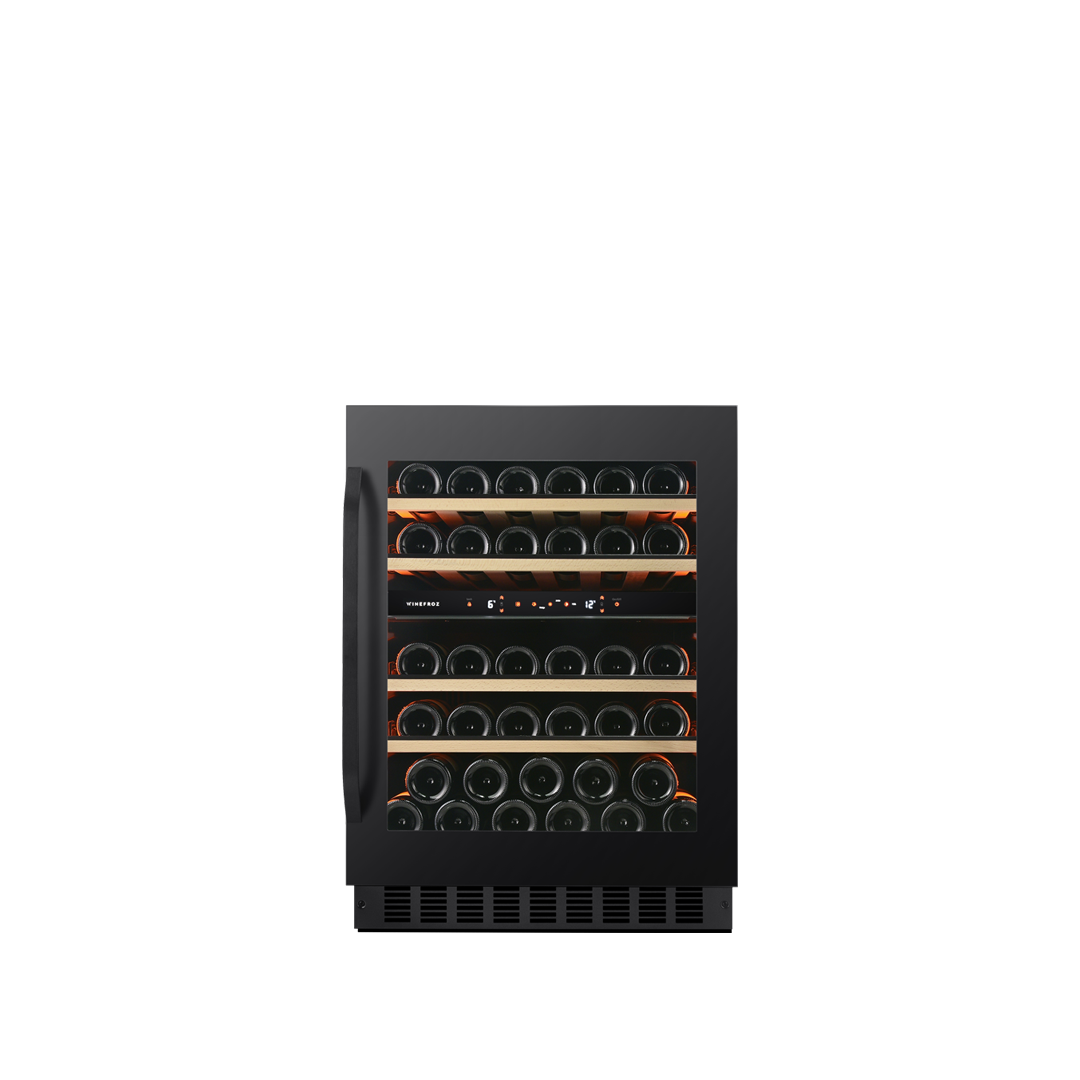 Cava de vinos PANELABLE - Built In - Doble Temperatura para 39 botellas