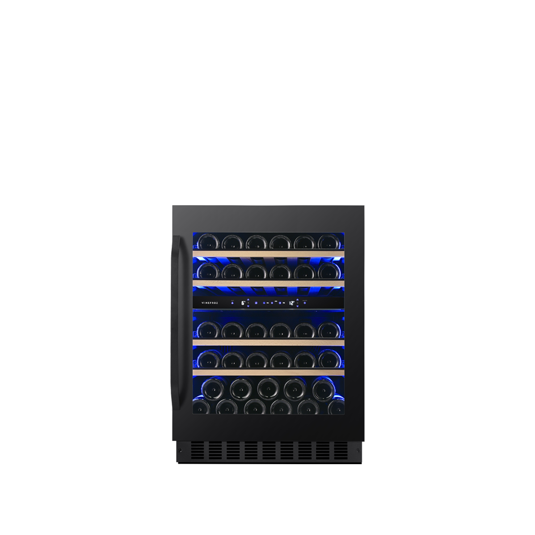 Cava de vinos PANELABLE - Built In - Doble Temperatura para 39 botellas