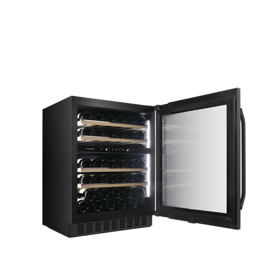 Cava de vinos PANELABLE - Built In - Doble Temperatura para 39 botellas