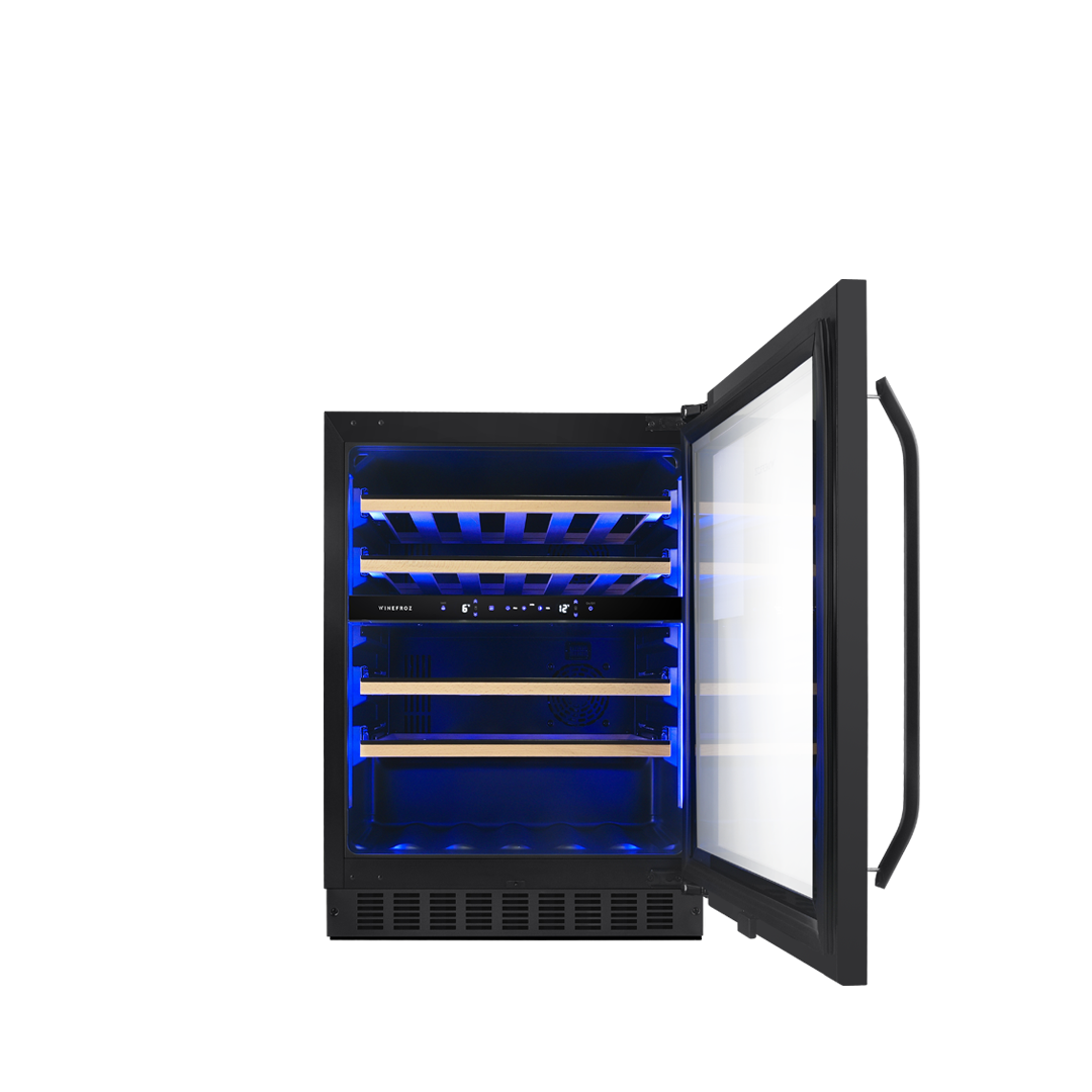 Cava de vinos PANELABLE - Built In - Doble Temperatura para 39 botellas