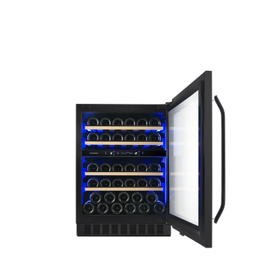 Cava de vinos PANELABLE - Built In - Doble Temperatura para 39 botellas