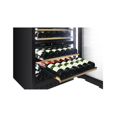 Cava de vinos PANELABLE - Built In - Doble Temperatura para 39 botellas