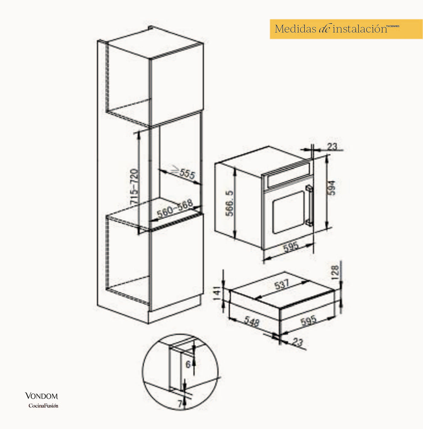 Cajón Calentador de Platos Empotrable 60 cm