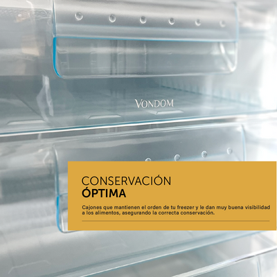 Freezer Vertical Bajo Mesada Blanco 85 L