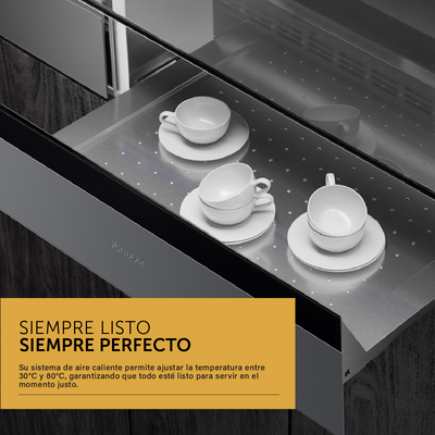 Cajón Calentador de Platos Empotrable 60 cm