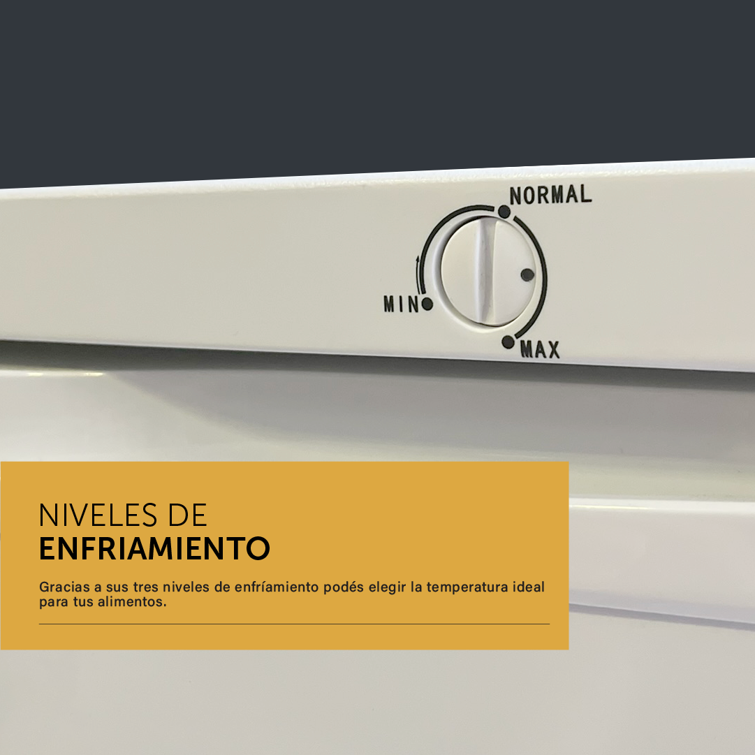 Freezer Vertical Bajo Mesada Blanco 85 L