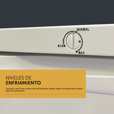 Freezer Vertical Bajo Mesada Blanco 85 L