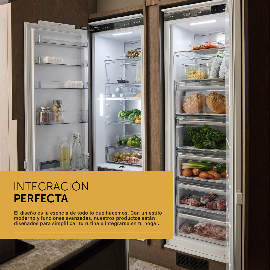 Heladera Combi Panelable WIFI Inverter No Frost 60 cm - 250 L – Vondom ...