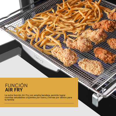Horno eléctrico empotrable Pirolítico con Air Fry 60 cm Ultra Capacidad 81L