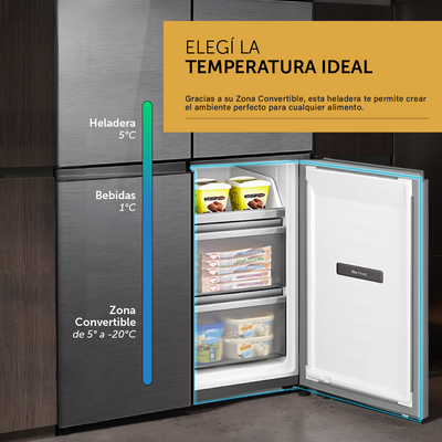 Heladera French Door Inverter No Frost - Acero Inoxidable 503 L