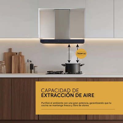 Campana de Pared Acero Inoxidable 60 cm