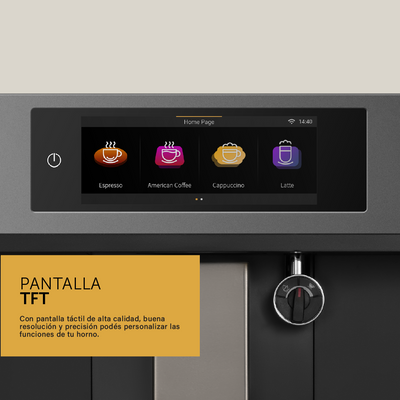 Cafetera Eléctrica Empotrable Con Pantalla TFT & WIFI - 60 cm
