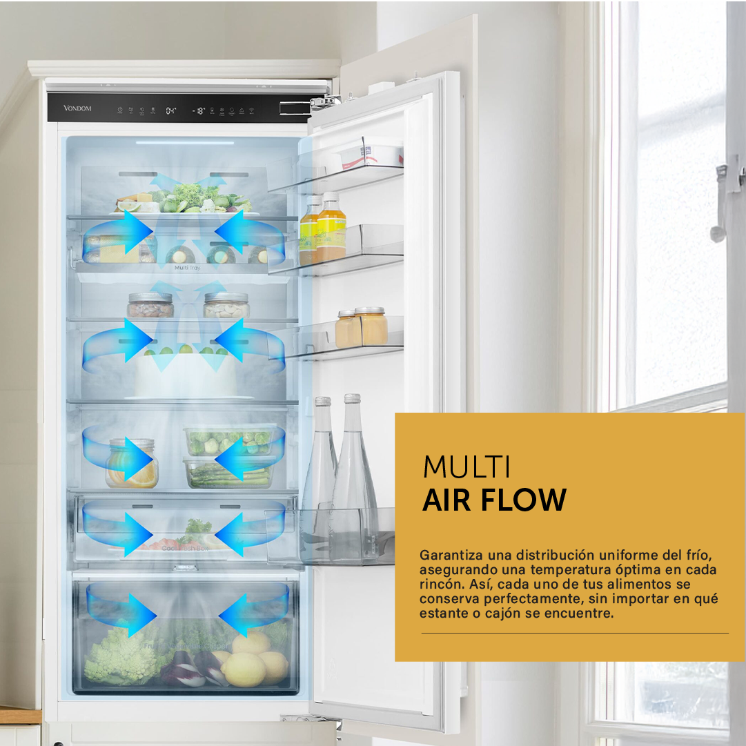 Heladera Combi Panelable WIFI Inverter No Frost 250 L