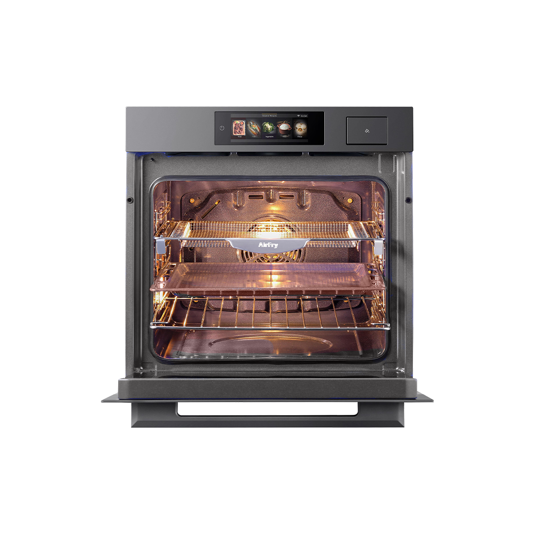 Horno Eléctrico Empotrable Con Cocción Vapor Profesional y Air Fry - 60 cm Ultra Capacidad 81L