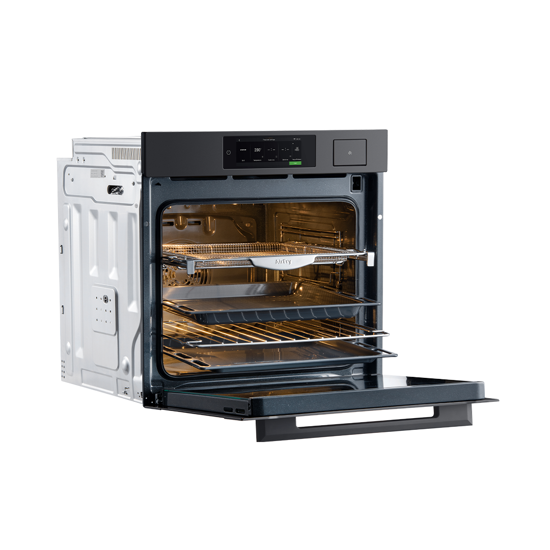 Horno Eléctrico Empotrable Con Cocción Vapor Profesional y Air Fry - 60 cm Ultra Capacidad 81L