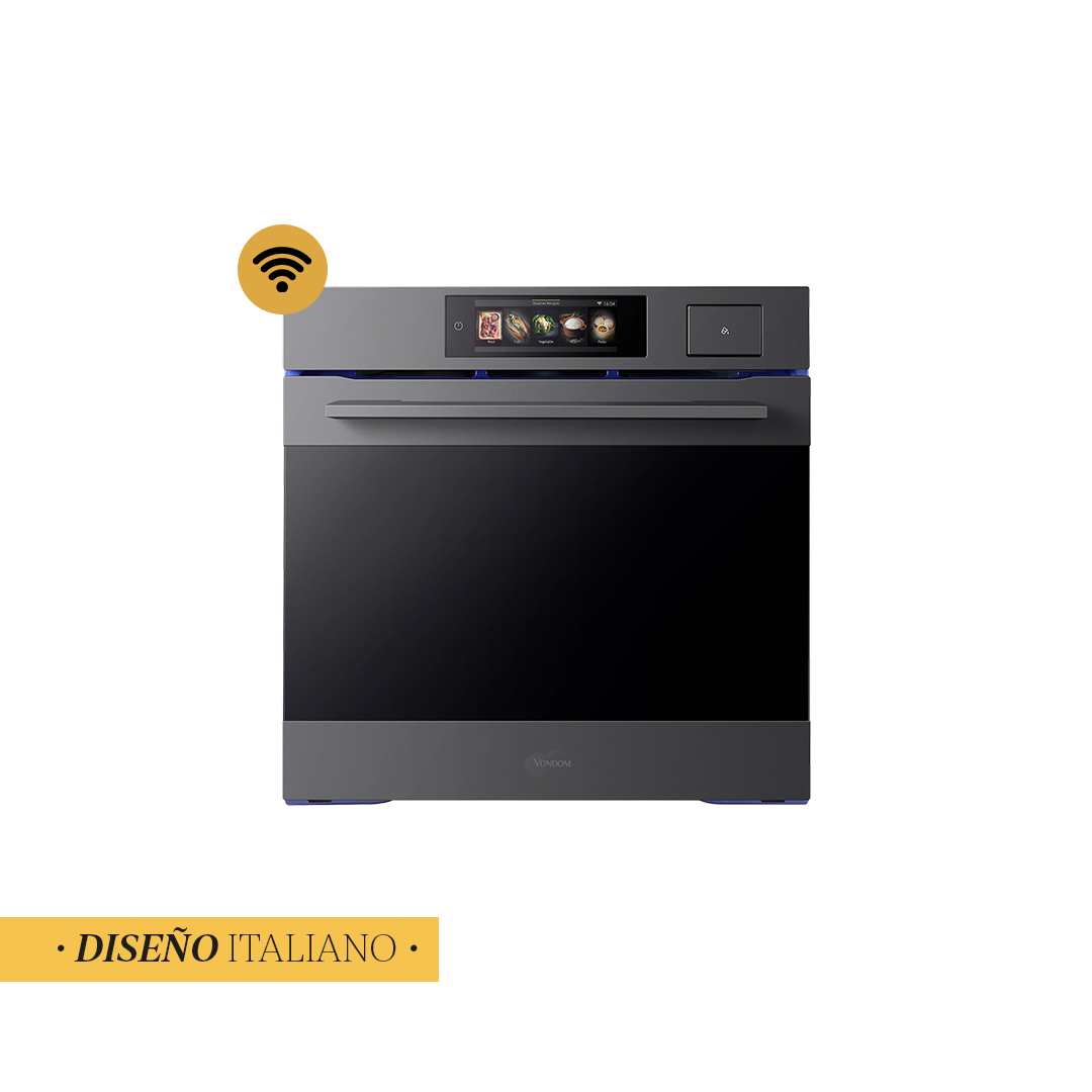 Horno Eléctrico Empotrable Con Cocción Vapor Profesional y Air Fry - 60 cm Ultra Capacidad 81L