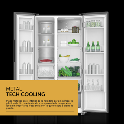 Heladera Side By Side Inverter con Freezer No Frost - Acero Inoxidable 631 L