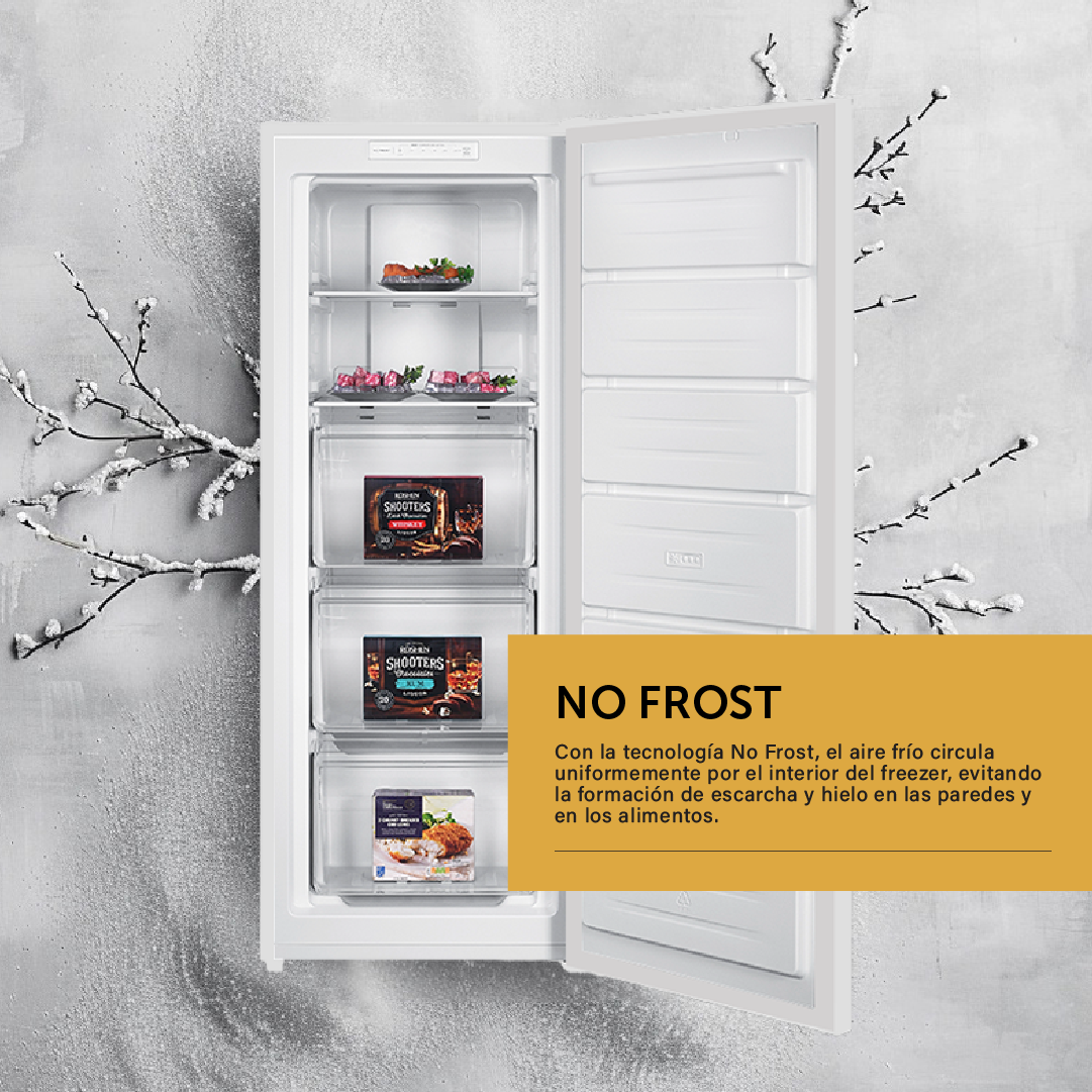 Freezer Vertical No Frost Digital Blanco 179 L