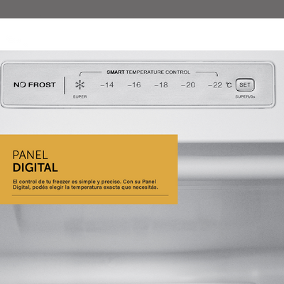 Freezer Vertical No Frost Digital Blanco 179 L