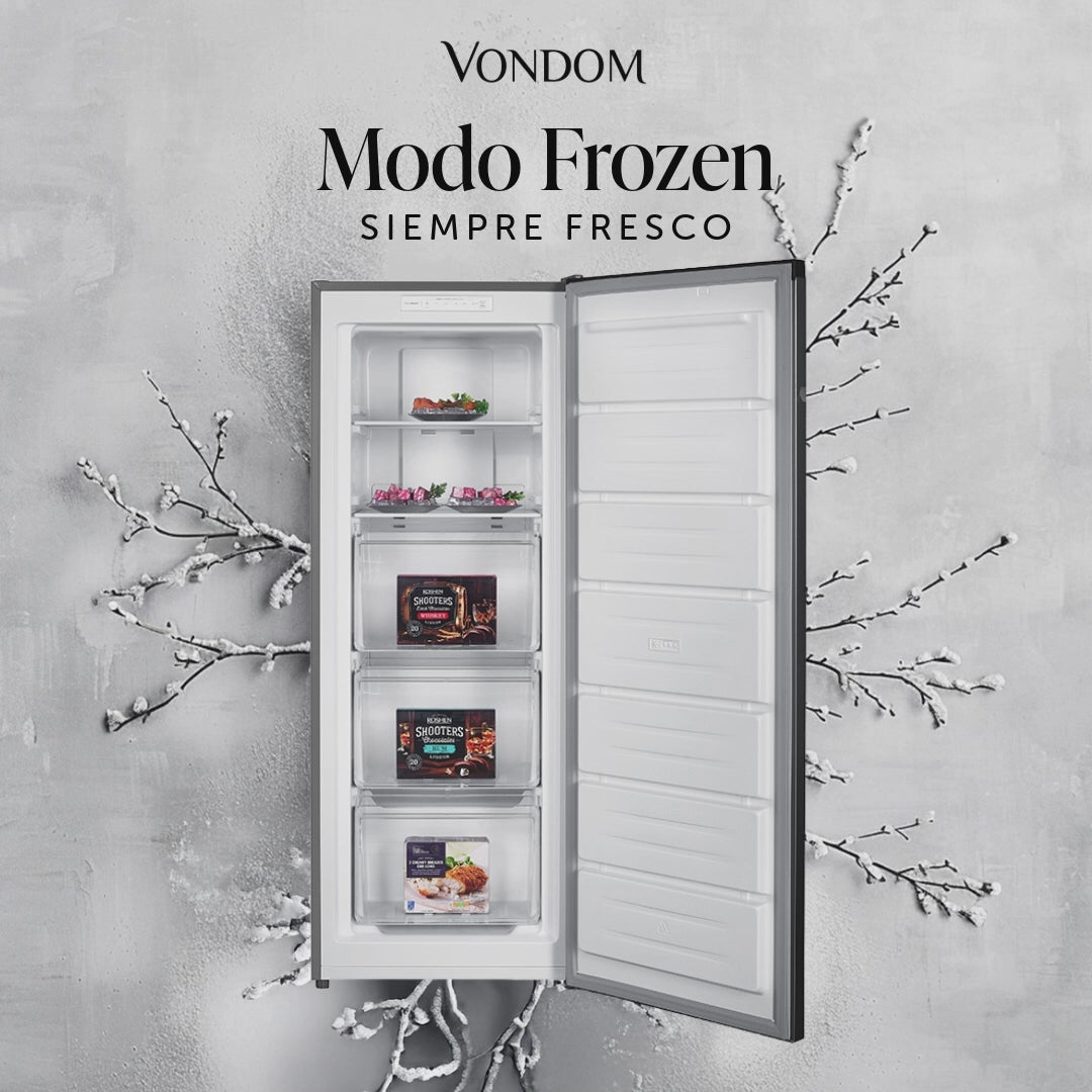 Freezer Vertical No Frost Digital Acero Inoxidable 179 L