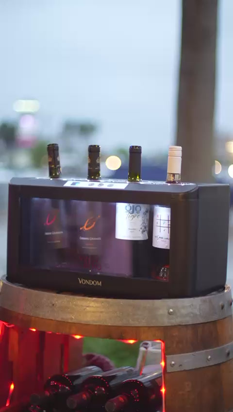 Cava de vinos por copa - 4 botellas