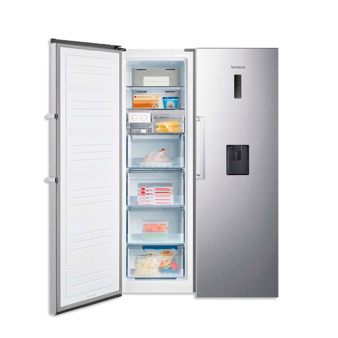 Heladera + Freezer NO FROST con Dispensador de Agua - Acero Inoxidable 627 L